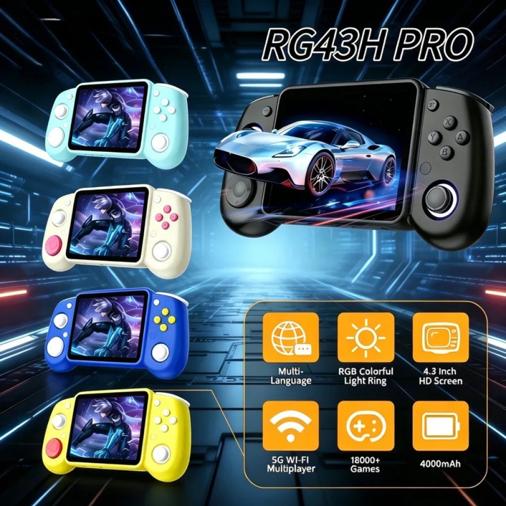 Gaming Console Under 500 - RG43H Pro Przenośna Retro Konsola do