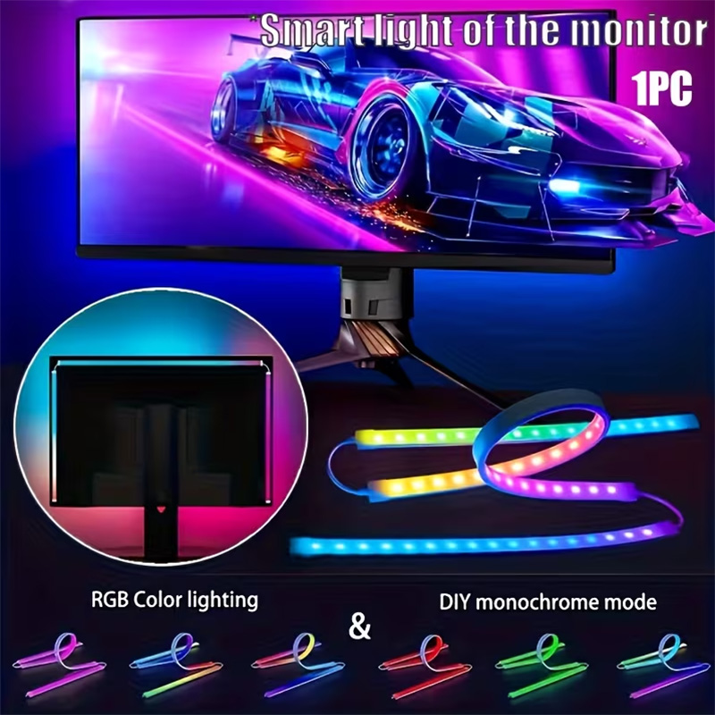 Led Gaming Light Strip - Pasek LED RGB do gier, podświetlenie