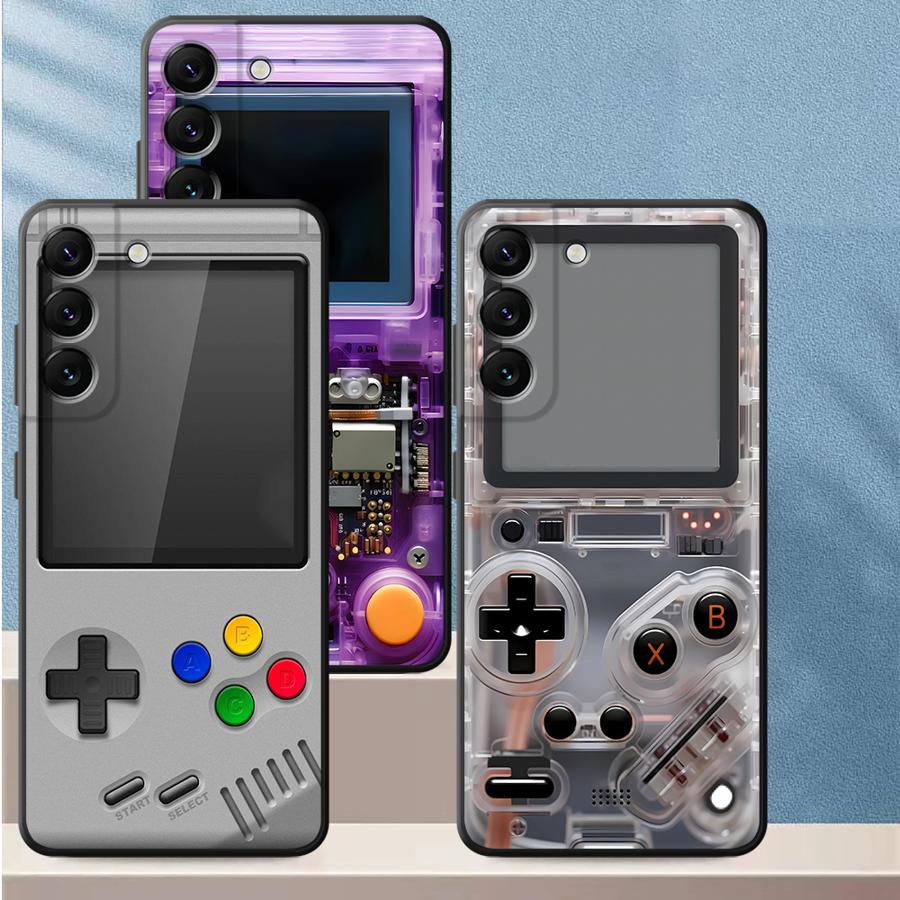 Gaming Console With - Fioletowe etui na telefon z motywem