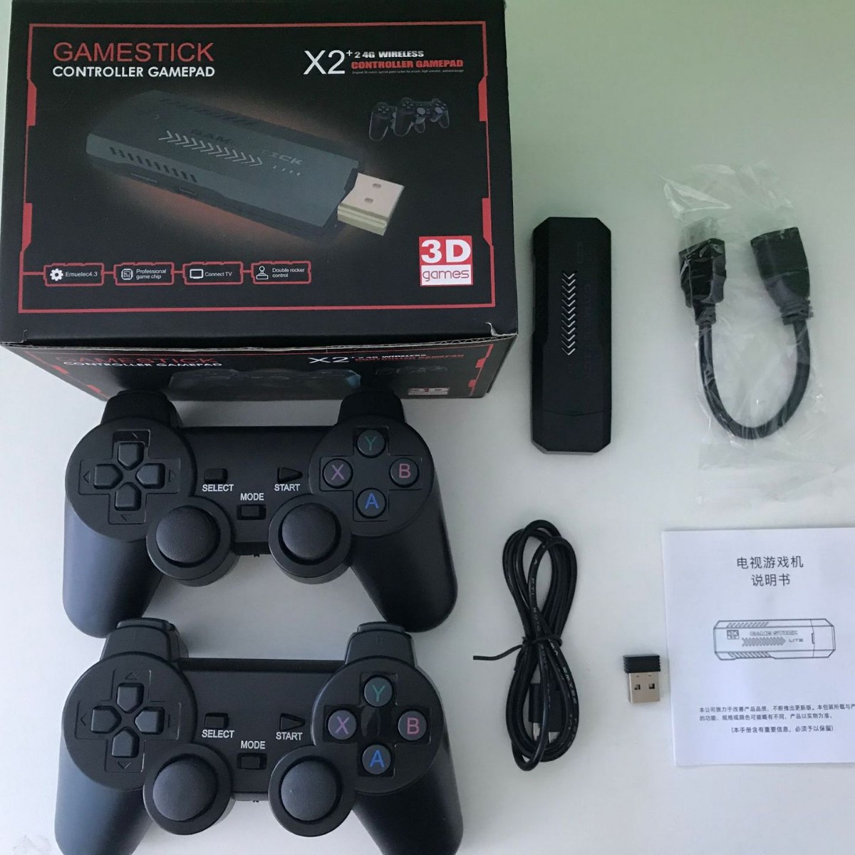 Gaming Console Tv Stick - Konsola do gier retro X2, bezprzewodowe