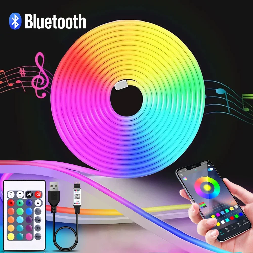 Led Gaming Light Strip - Taśma LED Neon RGB 1-5m, 5V
