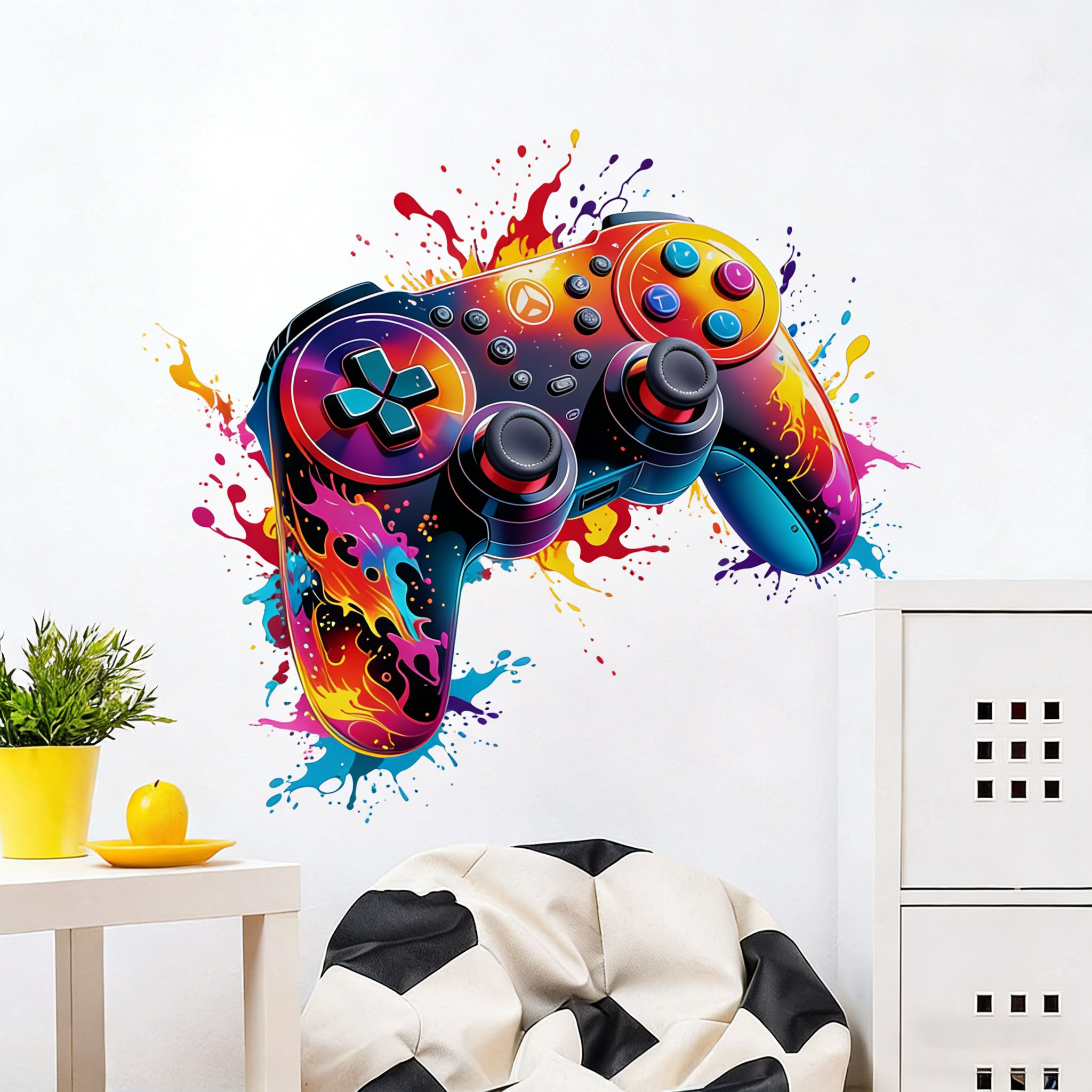 Naklejka ścienna z motywem cze – Gaming Console Wallpaper recenzja i cena