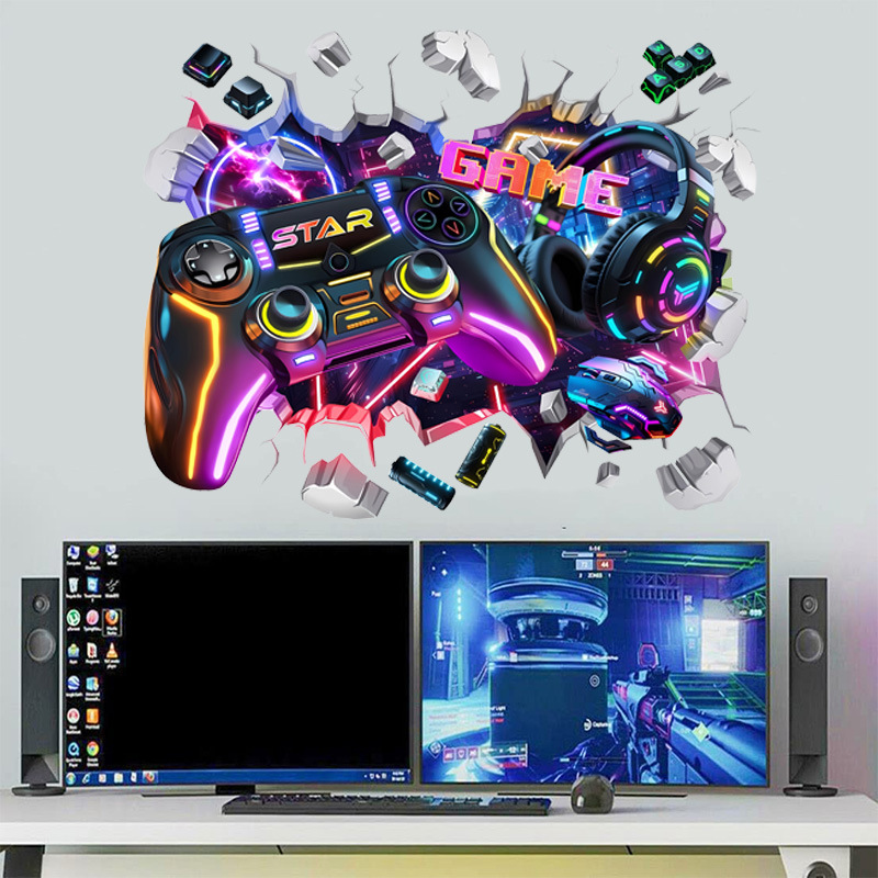 Duże, fajne naklejki winylowe  – Gaming Console Wallpaper recenzja i cena