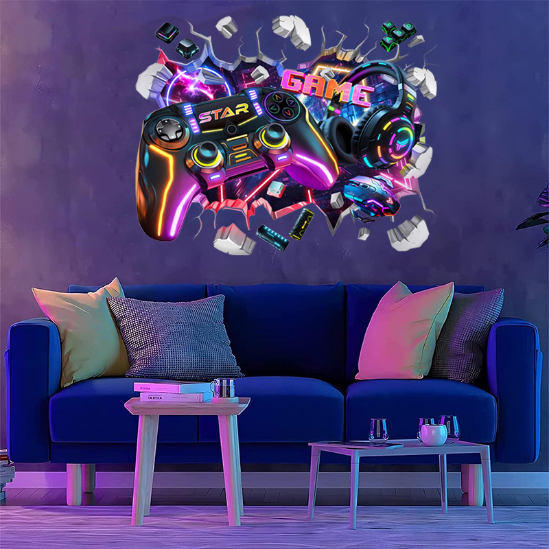Duże, fajne naklejki winylowe  – Gaming Console Wallpaper recenzja i cena
