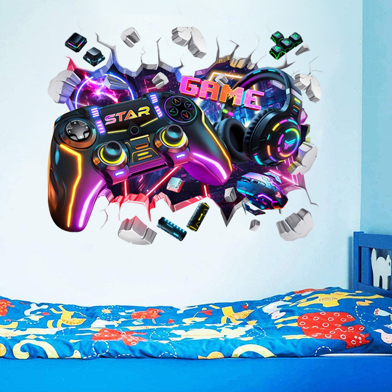 Duże, fajne naklejki winylowe  – Gaming Console Wallpaper recenzja i cena