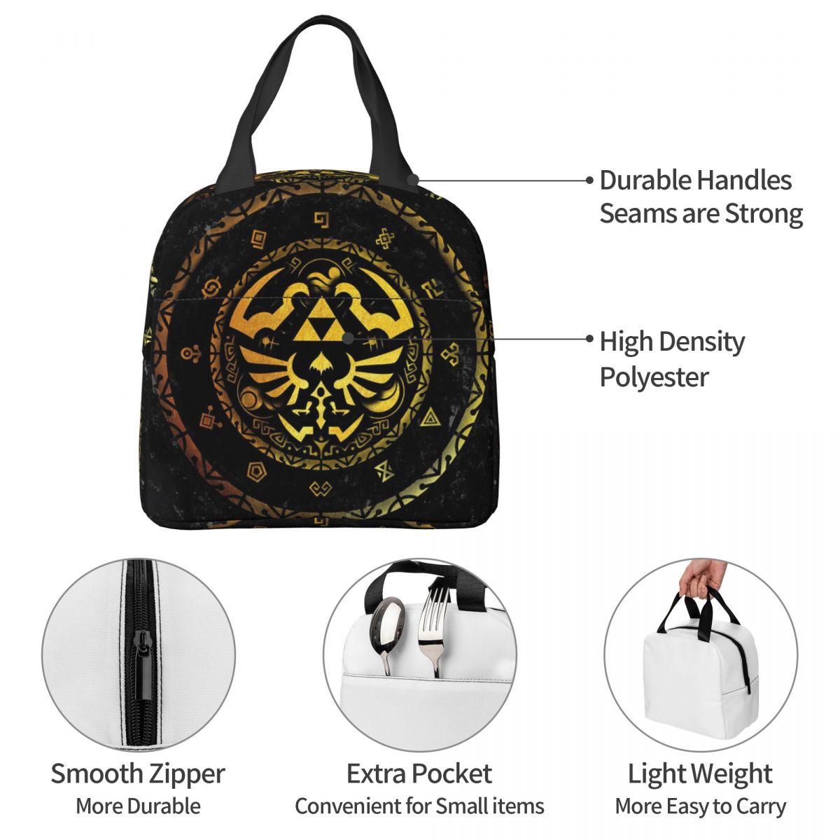 Torba na lunch z logo Zelda, i – Gaming Console Zelda recenzja i cena