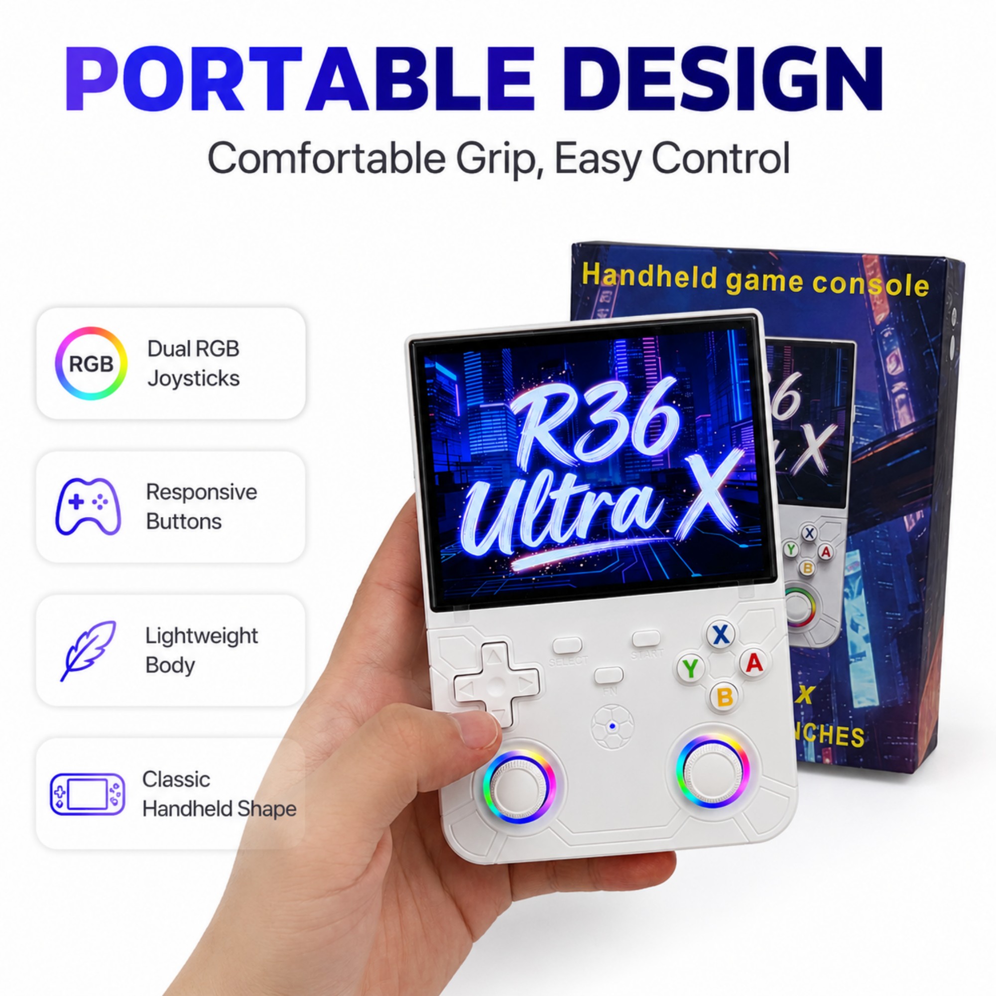 Retro konsola do gier przenośn – Gaming Console Linux recenzja i cena