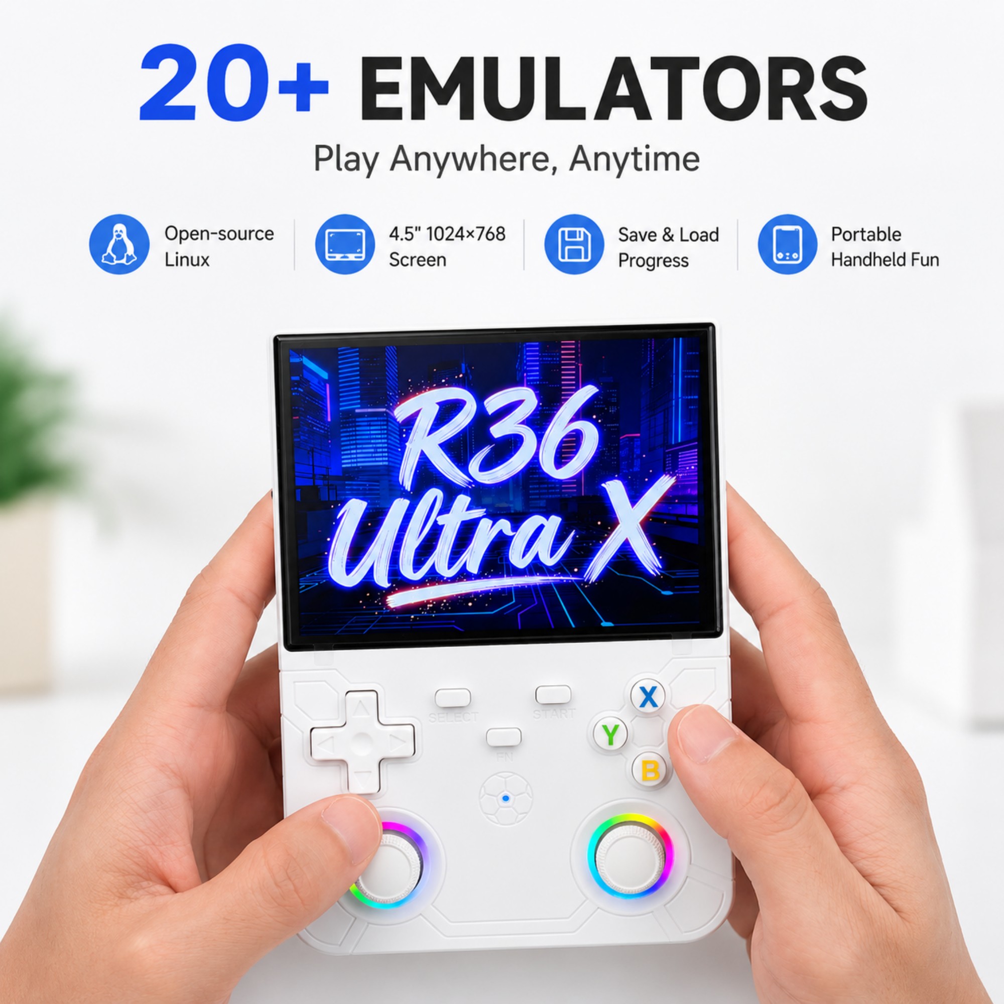 Retro konsola do gier przenośn – Gaming Console Linux recenzja i cena