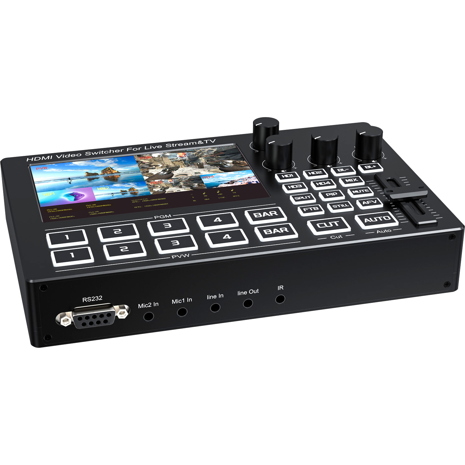 Mikser wideo 1080P z 4 kanałam – Gaming Console With recenzja i cena