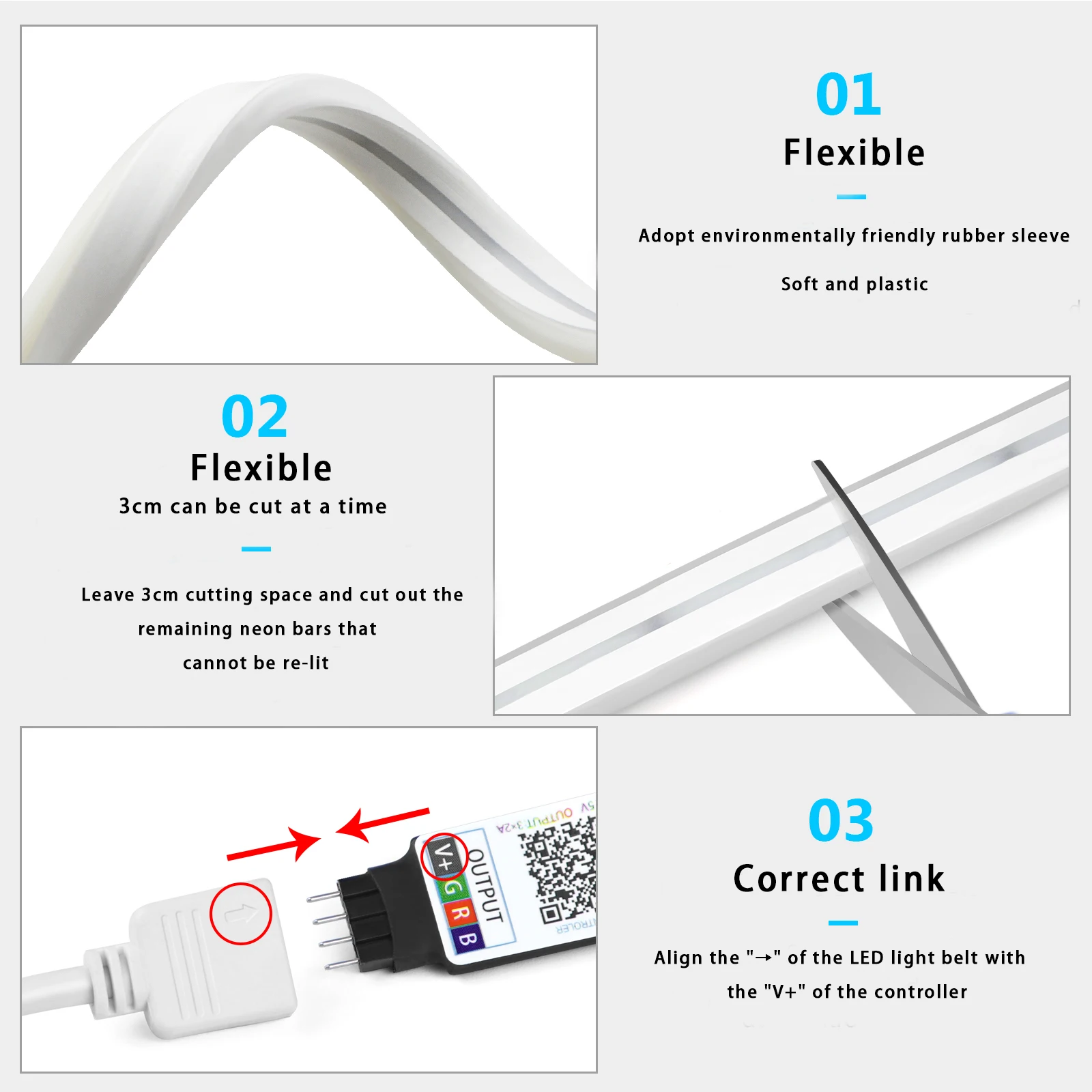Taśma LED Neon RGB 1-5m, 5V US – Led Gaming Light Strip recenzja i cena
